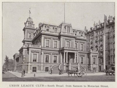 Philadelphia: Union League Club, South Broad, de Sansom à Moravian Street (foto a p/b) de American Photographer (after)
