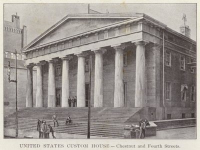 Philadelphia: United States Custom House, Chestnut e Fourth Streets (foto a p/b) de American Photographer (after)