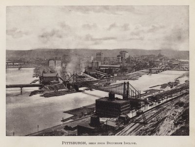 Pittsburgh: Pittsburgh, visto de Duquesne Incline (foto a p/b) de American Photographer (after)