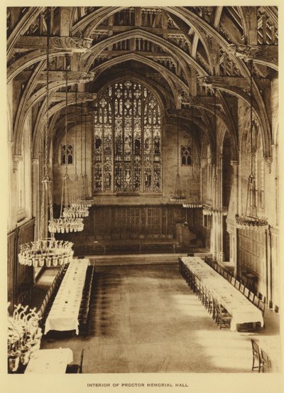 Universidade de Princeton: Interior do Salão Proctor Memorial (foto a p/b) de American Photographer (after)