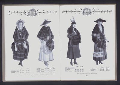 Espalhamento de duas páginas do The The Theater of Fur Fashion (foto a p/b) de American Photographer (after)
