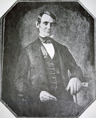 Abraham Lincoln (1809-65) como membro do Congresso aos 37 anos de American Photographer