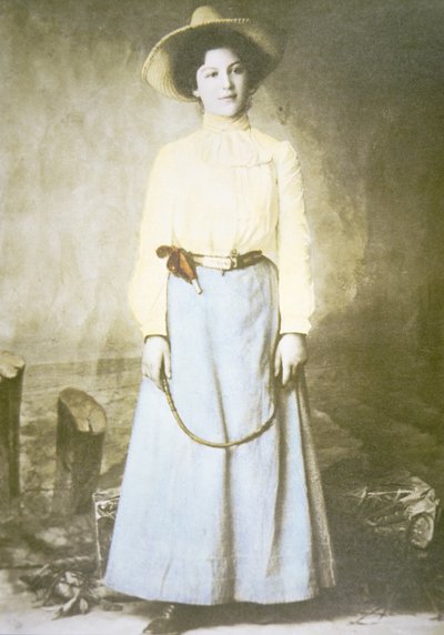 Anna Webb do Kansas, c.1880 (foto a p/b) de American Photographer