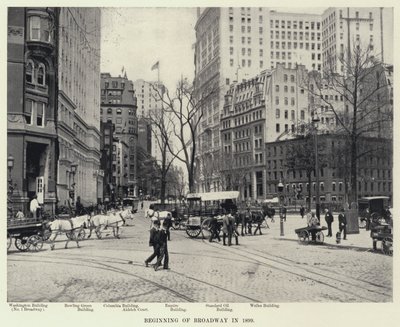 Início da Broadway em 1899 (foto a p/b) de American Photographer