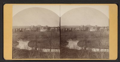 Vista aérea de edifícios residenciais, c.1870 (foto p - b) de American Photographer