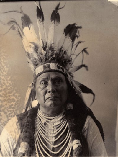 Chefe Joseph Washington, Nez Perce, Distrito de Columbia, Abril de 1900 (foto a p/b) de American Photographer
