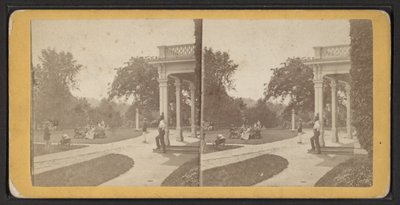 East Lawn and Portico, Oneida Community, New York State, c.1870 (foto p - b) de American Photographer
