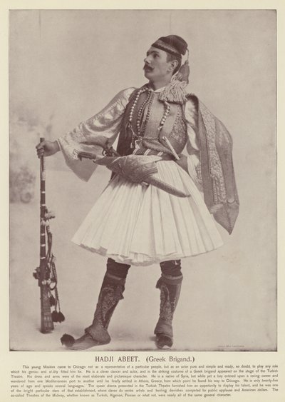 Hadji Abeet, Brigandrão Grego de American Photographer