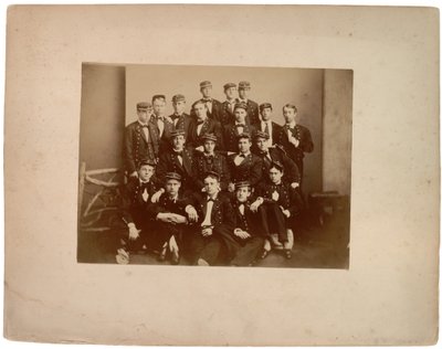 Classe de Hagers de 61 19 em número, c.1870 (foto sépia) de American Photographer