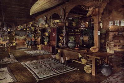 Edifício indiano interior, Albuquerque, Novo México (foto colorida) de American Photographer