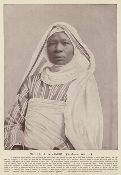 Mahbouba Um Zanuba, mulher soudanese de American Photographer