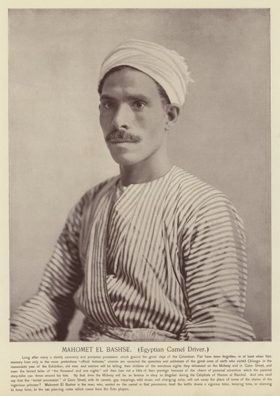 Mahomet El Bashse, motorista egípcio de camelo de American Photographer