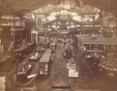 Edifício Principal, Exposição Internacional do Centenário de 1876, Filadélfia (estampa de álbum de prata) de American Photographer