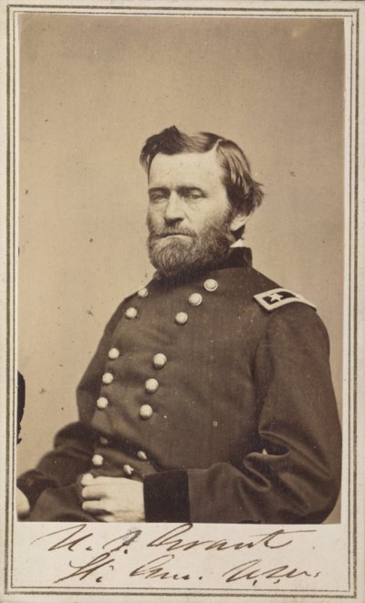 Major General Ulysses S. Grant, oficial do Exército Federal. de American Photographer