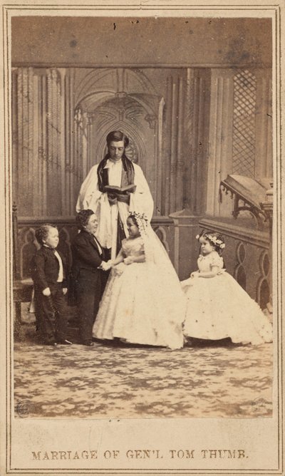 Casamento do General Tom Thumb, 1863 (foto) de American Photographer