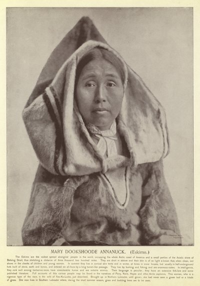 Mary Dookshoode Annanuck, esquimó de American Photographer
