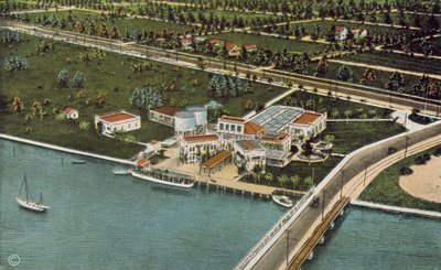Miami, Florida, c 1925: O Aquário (fotografia a cores) de American Photographer