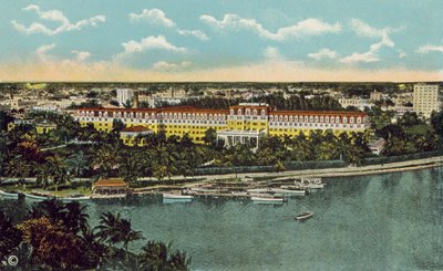 Miami, Florida, c 1925: O Royal Palm Hotel (fotografia a cores) de American Photographer
