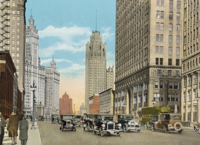 Michigan Boulevard, olhando para o norte (foto colorida) de American Photographer