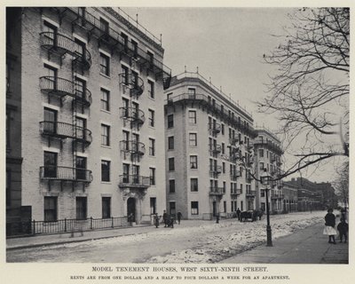 Moradias Modelo Tenement Houses, West Sixty-Ninth Street (foto a p/b) de American Photographer