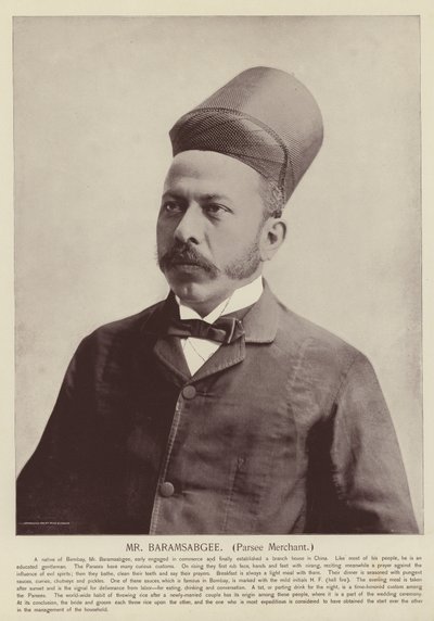 Sr. Baramsabgee, comerciante Parsee de American Photographer