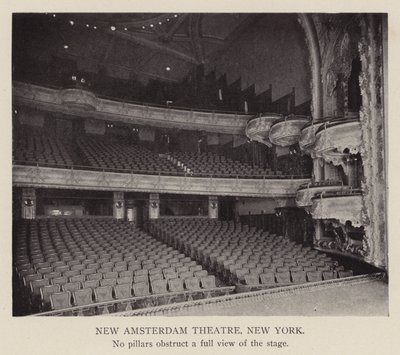 New Amsterdam Theatre, Nova Iorque (fotografia a preto e branco) de American Photographer