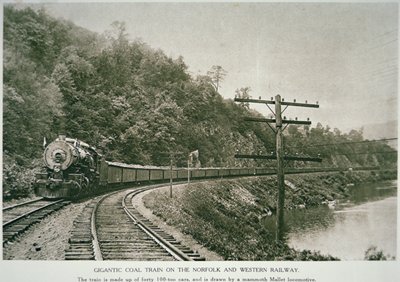 Norfolk & Western Railway, c.1925 (foto a p/b) de American Photographer