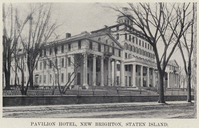 Pavilion Hotel, New Brighton, Staten Island (foto a p/b) de American Photographer