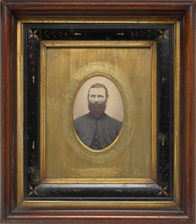 Retrato de um homem,c. 1864 (foto) de American Photographer