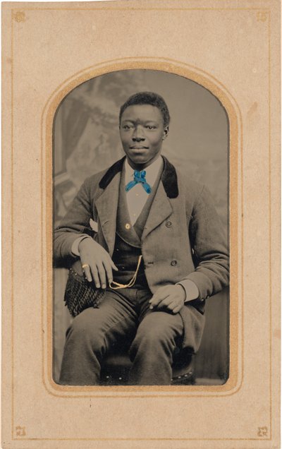 Retrato de um homem,c. 1880s (foto) de American Photographer