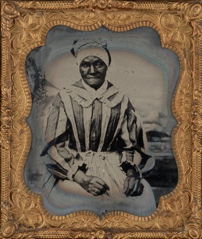 Retrato de uma mulher,c. 1860 (foto) de American Photographer