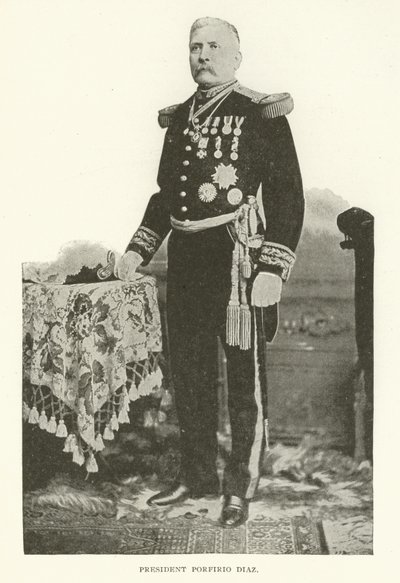 Presidente Porfirio Diaz (foto em preto e branco) de American Photographer
