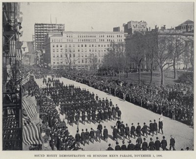 Demonstração do Dinheiro Sonoro ou Desfile de Homens de Negócios de American Photographer