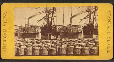 Visão estereoscópica do navio "Planter", Charleston, SC de American Photographer
