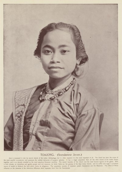 Toajong, Javan Soendanese de American Photographer