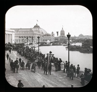 Worlds Columbian Exposition: vista exterior, Chicago, 1893 (lanterna) de American Photographer