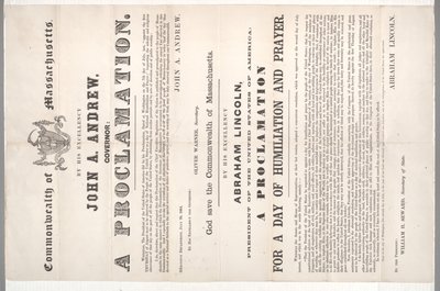 Proclamação por um dia de humilhação e oração, 28 de julho de 1864 de American School