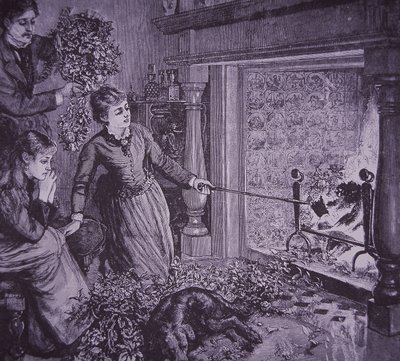 Uma família queima as verduras de Natal e faz torradas de American School
