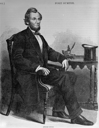 Abraham Lincoln, da história pictórica de Harpers da guerra civil de American School