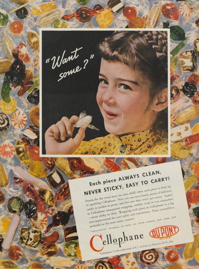 Anúncio para o DuPont Cellophane, 1937 de American School