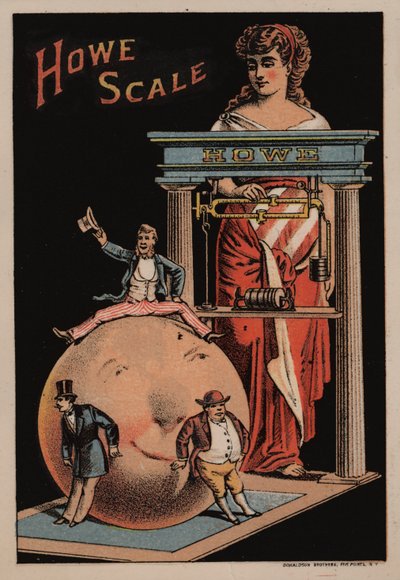 Propaganda para balanças Howe de American School