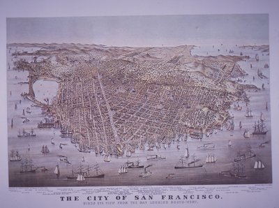 Vista aérea de, São Francisco, Califórnia, EUA de American School