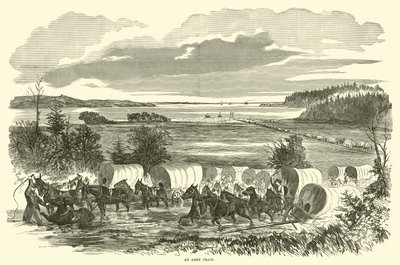 Um trem do exército, novembro de 1862 de American School