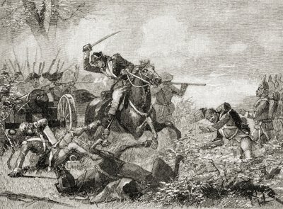 Arnold em Saratoga, de "Uma Breve História dos Estados Unidos", publicado pela AS Barnes und Co. em 1885 de American School