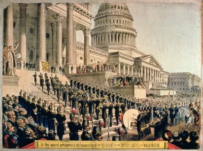 Como eles apareceram participando na inauguração do Presidente dos Estados Unidos em Washington de American School