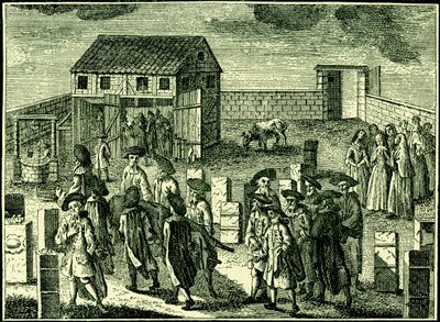 Funeral de um judeu Ashkenazi, da "The Jewish Encylopedia" (Enciclopédia Judaica) de American School