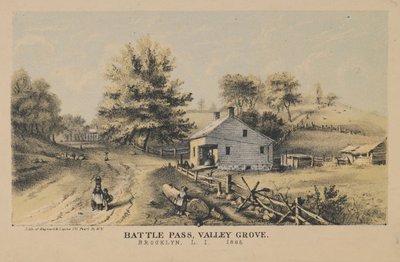 Passagem da batalha, vale Grove, 1866 de American School