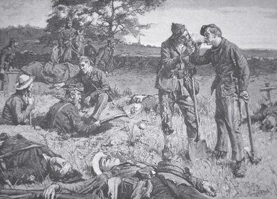 Entre as Linhas durante uma Tréguas (litho) de American School