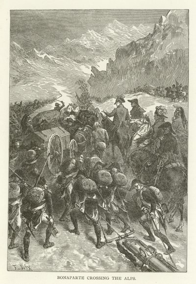 Bonaparte atravessando os Alpes de American School