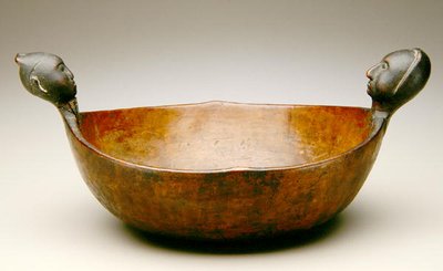 Bowl, c.1800 (madeira e latão) de American School